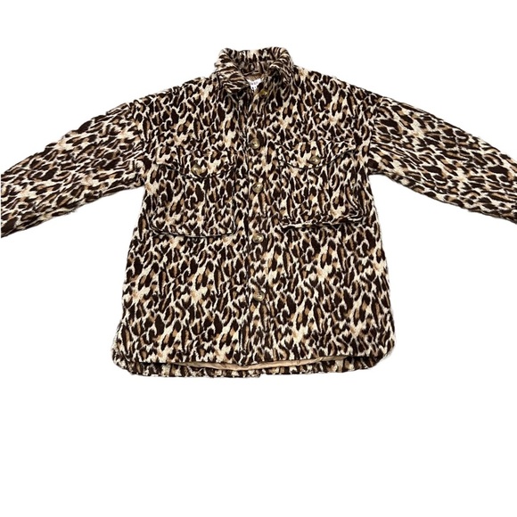 NWT URBAN BLISS/ASOS BROWN AND BLACK LEOPARD PRINT OVERSIZED JACKET SIZE 4 - Picture 4 of 9